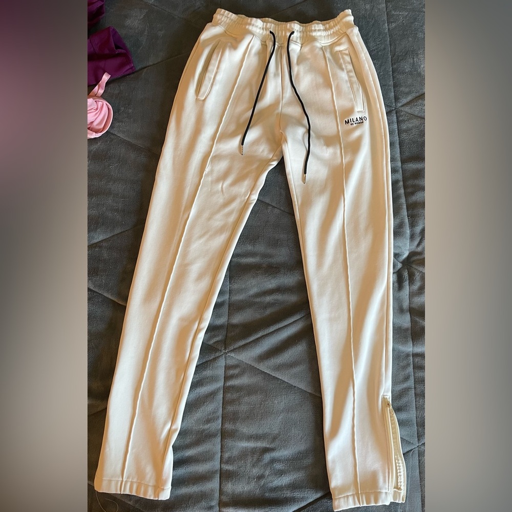 Milano Cream Colored Joggers